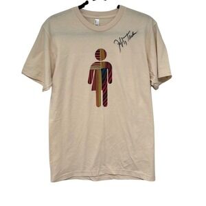 American Apparel Signed By Jeffrey Tambor Mens Cream T Shirt‎ Size Medium